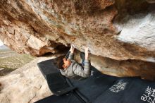 Bouldering in Hueco Tanks on 11/24/2019 with Blue Lizard Climbing and Yoga

Filename: SRM_20191124_1131430.jpg
Aperture: f/8.0
Shutter Speed: 1/320
Body: Canon EOS-1D Mark II
Lens: Canon EF 16-35mm f/2.8 L