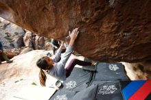 Bouldering in Hueco Tanks on 11/24/2019 with Blue Lizard Climbing and Yoga

Filename: SRM_20191124_1132390.jpg
Aperture: f/6.3
Shutter Speed: 1/320
Body: Canon EOS-1D Mark II
Lens: Canon EF 16-35mm f/2.8 L