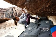 Bouldering in Hueco Tanks on 11/24/2019 with Blue Lizard Climbing and Yoga

Filename: SRM_20191124_1134470.jpg
Aperture: f/7.1
Shutter Speed: 1/320
Body: Canon EOS-1D Mark II
Lens: Canon EF 16-35mm f/2.8 L