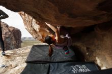 Bouldering in Hueco Tanks on 11/24/2019 with Blue Lizard Climbing and Yoga

Filename: SRM_20191124_1137260.jpg
Aperture: f/7.1
Shutter Speed: 1/320
Body: Canon EOS-1D Mark II
Lens: Canon EF 16-35mm f/2.8 L