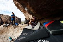 Bouldering in Hueco Tanks on 11/24/2019 with Blue Lizard Climbing and Yoga

Filename: SRM_20191124_1140300.jpg
Aperture: f/9.0
Shutter Speed: 1/320
Body: Canon EOS-1D Mark II
Lens: Canon EF 16-35mm f/2.8 L