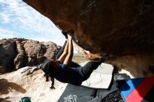 Bouldering in Hueco Tanks on 11/24/2019 with Blue Lizard Climbing and Yoga

Filename: SRM_20191124_1147480.jpg
Aperture: f/6.3
Shutter Speed: 1/500
Body: Canon EOS-1D Mark II
Lens: Canon EF 16-35mm f/2.8 L