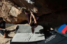 Bouldering in Hueco Tanks on 11/24/2019 with Blue Lizard Climbing and Yoga

Filename: SRM_20191124_1158350.jpg
Aperture: f/5.0
Shutter Speed: 1/500
Body: Canon EOS-1D Mark II
Lens: Canon EF 50mm f/1.8 II