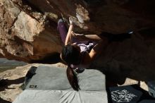 Bouldering in Hueco Tanks on 11/24/2019 with Blue Lizard Climbing and Yoga

Filename: SRM_20191124_1158460.jpg
Aperture: f/5.0
Shutter Speed: 1/500
Body: Canon EOS-1D Mark II
Lens: Canon EF 50mm f/1.8 II