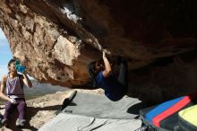 Bouldering in Hueco Tanks on 11/24/2019 with Blue Lizard Climbing and Yoga

Filename: SRM_20191124_1205240.jpg
Aperture: f/4.5
Shutter Speed: 1/500
Body: Canon EOS-1D Mark II
Lens: Canon EF 50mm f/1.8 II