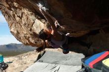 Bouldering in Hueco Tanks on 11/24/2019 with Blue Lizard Climbing and Yoga

Filename: SRM_20191124_1209420.jpg
Aperture: f/4.5
Shutter Speed: 1/500
Body: Canon EOS-1D Mark II
Lens: Canon EF 50mm f/1.8 II