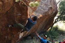 Bouldering in Hueco Tanks on 11/24/2019 with Blue Lizard Climbing and Yoga

Filename: SRM_20191124_1310110.jpg
Aperture: f/4.5
Shutter Speed: 1/320
Body: Canon EOS-1D Mark II
Lens: Canon EF 50mm f/1.8 II