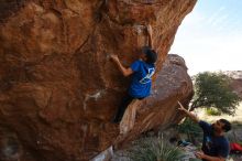 Bouldering in Hueco Tanks on 11/24/2019 with Blue Lizard Climbing and Yoga

Filename: SRM_20191124_1319380.jpg
Aperture: f/5.6
Shutter Speed: 1/320
Body: Canon EOS-1D Mark II
Lens: Canon EF 16-35mm f/2.8 L