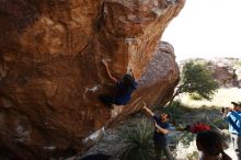Bouldering in Hueco Tanks on 11/24/2019 with Blue Lizard Climbing and Yoga

Filename: SRM_20191124_1325460.jpg
Aperture: f/7.1
Shutter Speed: 1/250
Body: Canon EOS-1D Mark II
Lens: Canon EF 16-35mm f/2.8 L