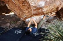 Bouldering in Hueco Tanks on 11/24/2019 with Blue Lizard Climbing and Yoga

Filename: SRM_20191124_1328550.jpg
Aperture: f/4.5
Shutter Speed: 1/250
Body: Canon EOS-1D Mark II
Lens: Canon EF 16-35mm f/2.8 L