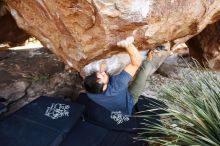 Bouldering in Hueco Tanks on 11/24/2019 with Blue Lizard Climbing and Yoga

Filename: SRM_20191124_1328590.jpg
Aperture: f/4.5
Shutter Speed: 1/250
Body: Canon EOS-1D Mark II
Lens: Canon EF 16-35mm f/2.8 L