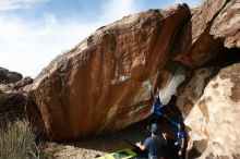 Bouldering in Hueco Tanks on 11/24/2019 with Blue Lizard Climbing and Yoga

Filename: SRM_20191124_1423020.jpg
Aperture: f/8.0
Shutter Speed: 1/250
Body: Canon EOS-1D Mark II
Lens: Canon EF 16-35mm f/2.8 L