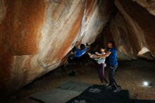 Bouldering in Hueco Tanks on 11/24/2019 with Blue Lizard Climbing and Yoga

Filename: SRM_20191124_1425500.jpg
Aperture: f/8.0
Shutter Speed: 1/250
Body: Canon EOS-1D Mark II
Lens: Canon EF 16-35mm f/2.8 L