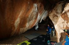 Bouldering in Hueco Tanks on 11/24/2019 with Blue Lizard Climbing and Yoga

Filename: SRM_20191124_1433120.jpg
Aperture: f/8.0
Shutter Speed: 1/250
Body: Canon EOS-1D Mark II
Lens: Canon EF 16-35mm f/2.8 L