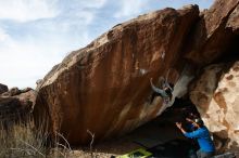 Bouldering in Hueco Tanks on 11/24/2019 with Blue Lizard Climbing and Yoga

Filename: SRM_20191124_1433550.jpg
Aperture: f/8.0
Shutter Speed: 1/250
Body: Canon EOS-1D Mark II
Lens: Canon EF 16-35mm f/2.8 L