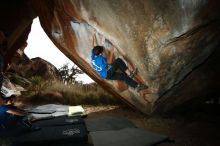Bouldering in Hueco Tanks on 11/24/2019 with Blue Lizard Climbing and Yoga

Filename: SRM_20191124_1436350.jpg
Aperture: f/8.0
Shutter Speed: 1/250
Body: Canon EOS-1D Mark II
Lens: Canon EF 16-35mm f/2.8 L