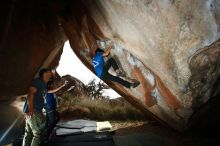 Bouldering in Hueco Tanks on 11/24/2019 with Blue Lizard Climbing and Yoga

Filename: SRM_20191124_1436430.jpg
Aperture: f/8.0
Shutter Speed: 1/250
Body: Canon EOS-1D Mark II
Lens: Canon EF 16-35mm f/2.8 L