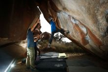 Bouldering in Hueco Tanks on 11/24/2019 with Blue Lizard Climbing and Yoga

Filename: SRM_20191124_1436500.jpg
Aperture: f/8.0
Shutter Speed: 1/250
Body: Canon EOS-1D Mark II
Lens: Canon EF 16-35mm f/2.8 L