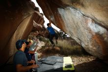 Bouldering in Hueco Tanks on 11/24/2019 with Blue Lizard Climbing and Yoga

Filename: SRM_20191124_1437020.jpg
Aperture: f/8.0
Shutter Speed: 1/250
Body: Canon EOS-1D Mark II
Lens: Canon EF 16-35mm f/2.8 L