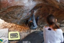 Bouldering in Hueco Tanks on 11/24/2019 with Blue Lizard Climbing and Yoga

Filename: SRM_20191124_1607030.jpg
Aperture: f/2.0
Shutter Speed: 1/320
Body: Canon EOS-1D Mark II
Lens: Canon EF 50mm f/1.8 II