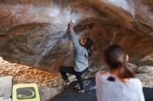 Bouldering in Hueco Tanks on 11/24/2019 with Blue Lizard Climbing and Yoga

Filename: SRM_20191124_1607032.jpg
Aperture: f/2.0
Shutter Speed: 1/320
Body: Canon EOS-1D Mark II
Lens: Canon EF 50mm f/1.8 II