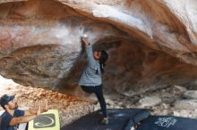 Bouldering in Hueco Tanks on 11/24/2019 with Blue Lizard Climbing and Yoga

Filename: SRM_20191124_1611550.jpg
Aperture: f/2.8
Shutter Speed: 1/250
Body: Canon EOS-1D Mark II
Lens: Canon EF 50mm f/1.8 II
