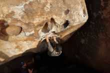 Bouldering in Hueco Tanks on 11/24/2019 with Blue Lizard Climbing and Yoga

Filename: SRM_20191124_1630340.jpg
Aperture: f/7.1
Shutter Speed: 1/250
Body: Canon EOS-1D Mark II
Lens: Canon EF 16-35mm f/2.8 L