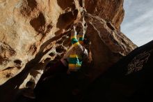 Bouldering in Hueco Tanks on 11/24/2019 with Blue Lizard Climbing and Yoga

Filename: SRM_20191124_1639340.jpg
Aperture: f/13.0
Shutter Speed: 1/250
Body: Canon EOS-1D Mark II
Lens: Canon EF 16-35mm f/2.8 L