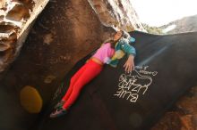 Bouldering in Hueco Tanks on 11/24/2019 with Blue Lizard Climbing and Yoga

Filename: SRM_20191124_1643170.jpg
Aperture: f/7.1
Shutter Speed: 1/400
Body: Canon EOS-1D Mark II
Lens: Canon EF 16-35mm f/2.8 L