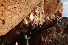 Bouldering in Hueco Tanks on 11/24/2019 with Blue Lizard Climbing and Yoga

Filename: SRM_20191124_1652470.jpg
Aperture: f/8.0
Shutter Speed: 1/400
Body: Canon EOS-1D Mark II
Lens: Canon EF 16-35mm f/2.8 L