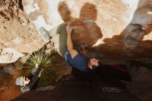 Bouldering in Hueco Tanks on 11/24/2019 with Blue Lizard Climbing and Yoga

Filename: SRM_20191124_1656130.jpg
Aperture: f/5.0
Shutter Speed: 1/320
Body: Canon EOS-1D Mark II
Lens: Canon EF 16-35mm f/2.8 L