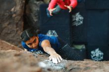 Bouldering in Hueco Tanks on 11/24/2019 with Blue Lizard Climbing and Yoga

Filename: SRM_20191124_1735010.jpg
Aperture: f/2.5
Shutter Speed: 1/250
Body: Canon EOS-1D Mark II
Lens: Canon EF 50mm f/1.8 II