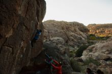 Bouldering in Hueco Tanks on 11/24/2019 with Blue Lizard Climbing and Yoga

Filename: SRM_20191124_1739130.jpg
Aperture: f/8.0
Shutter Speed: 1/200
Body: Canon EOS-1D Mark II
Lens: Canon EF 16-35mm f/2.8 L