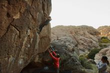 Bouldering in Hueco Tanks on 11/24/2019 with Blue Lizard Climbing and Yoga

Filename: SRM_20191124_1741200.jpg
Aperture: f/5.6
Shutter Speed: 1/200
Body: Canon EOS-1D Mark II
Lens: Canon EF 16-35mm f/2.8 L