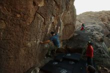 Bouldering in Hueco Tanks on 11/24/2019 with Blue Lizard Climbing and Yoga

Filename: SRM_20191124_1743560.jpg
Aperture: f/5.6
Shutter Speed: 1/200
Body: Canon EOS-1D Mark II
Lens: Canon EF 16-35mm f/2.8 L