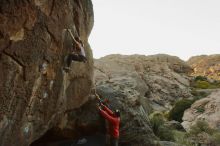 Bouldering in Hueco Tanks on 11/24/2019 with Blue Lizard Climbing and Yoga

Filename: SRM_20191124_1745370.jpg
Aperture: f/5.6
Shutter Speed: 1/200
Body: Canon EOS-1D Mark II
Lens: Canon EF 16-35mm f/2.8 L