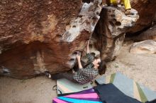 Bouldering in Hueco Tanks on 11/25/2019 with Blue Lizard Climbing and Yoga

Filename: SRM_20191125_1057230.jpg
Aperture: f/4.5
Shutter Speed: 1/800
Body: Canon EOS-1D Mark II
Lens: Canon EF 16-35mm f/2.8 L