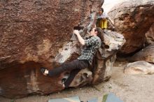 Bouldering in Hueco Tanks on 11/25/2019 with Blue Lizard Climbing and Yoga

Filename: SRM_20191125_1057300.jpg
Aperture: f/4.5
Shutter Speed: 1/800
Body: Canon EOS-1D Mark II
Lens: Canon EF 16-35mm f/2.8 L