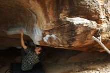 Bouldering in Hueco Tanks on 11/25/2019 with Blue Lizard Climbing and Yoga

Filename: SRM_20191125_1446190.jpg
Aperture: f/3.5
Shutter Speed: 1/250
Body: Canon EOS-1D Mark II
Lens: Canon EF 50mm f/1.8 II