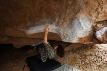 Bouldering in Hueco Tanks on 11/25/2019 with Blue Lizard Climbing and Yoga

Filename: SRM_20191125_1457320.jpg
Aperture: f/3.2
Shutter Speed: 1/250
Body: Canon EOS-1D Mark II
Lens: Canon EF 16-35mm f/2.8 L