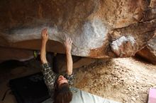 Bouldering in Hueco Tanks on 11/25/2019 with Blue Lizard Climbing and Yoga

Filename: SRM_20191125_1457370.jpg
Aperture: f/3.5
Shutter Speed: 1/250
Body: Canon EOS-1D Mark II
Lens: Canon EF 16-35mm f/2.8 L