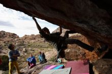 Bouldering in Hueco Tanks on 11/25/2019 with Blue Lizard Climbing and Yoga

Filename: SRM_20191125_1515050.jpg
Aperture: f/9.0
Shutter Speed: 1/250
Body: Canon EOS-1D Mark II
Lens: Canon EF 16-35mm f/2.8 L