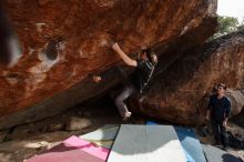 Bouldering in Hueco Tanks on 11/25/2019 with Blue Lizard Climbing and Yoga

Filename: SRM_20191125_1524240.jpg
Aperture: f/5.0
Shutter Speed: 1/320
Body: Canon EOS-1D Mark II
Lens: Canon EF 16-35mm f/2.8 L