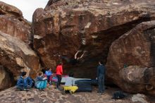 Bouldering in Hueco Tanks on 11/25/2019 with Blue Lizard Climbing and Yoga

Filename: SRM_20191125_1533370.jpg
Aperture: f/5.6
Shutter Speed: 1/320
Body: Canon EOS-1D Mark II
Lens: Canon EF 16-35mm f/2.8 L