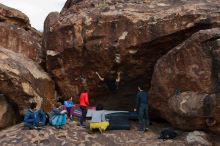 Bouldering in Hueco Tanks on 11/25/2019 with Blue Lizard Climbing and Yoga

Filename: SRM_20191125_1533420.jpg
Aperture: f/5.6
Shutter Speed: 1/320
Body: Canon EOS-1D Mark II
Lens: Canon EF 16-35mm f/2.8 L