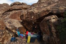 Bouldering in Hueco Tanks on 11/25/2019 with Blue Lizard Climbing and Yoga

Filename: SRM_20191125_1535460.jpg
Aperture: f/8.0
Shutter Speed: 1/320
Body: Canon EOS-1D Mark II
Lens: Canon EF 16-35mm f/2.8 L