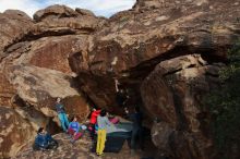 Bouldering in Hueco Tanks on 11/25/2019 with Blue Lizard Climbing and Yoga

Filename: SRM_20191125_1535520.jpg
Aperture: f/8.0
Shutter Speed: 1/320
Body: Canon EOS-1D Mark II
Lens: Canon EF 16-35mm f/2.8 L