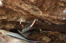 Bouldering in Hueco Tanks on 11/25/2019 with Blue Lizard Climbing and Yoga

Filename: SRM_20191125_1627190.jpg
Aperture: f/3.5
Shutter Speed: 1/320
Body: Canon EOS-1D Mark II
Lens: Canon EF 50mm f/1.8 II