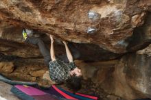 Bouldering in Hueco Tanks on 11/25/2019 with Blue Lizard Climbing and Yoga

Filename: SRM_20191125_1627380.jpg
Aperture: f/3.5
Shutter Speed: 1/320
Body: Canon EOS-1D Mark II
Lens: Canon EF 50mm f/1.8 II