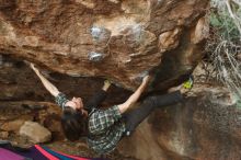 Bouldering in Hueco Tanks on 11/25/2019 with Blue Lizard Climbing and Yoga

Filename: SRM_20191125_1627550.jpg
Aperture: f/3.2
Shutter Speed: 1/320
Body: Canon EOS-1D Mark II
Lens: Canon EF 50mm f/1.8 II